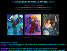 Tablet Screenshot of goddessmyths.com